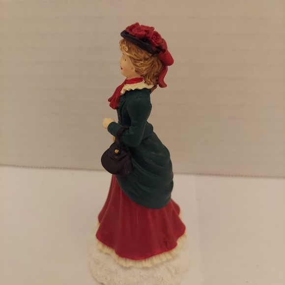 Mervyn's Village Square 1995 Lady With Umbrella Figurine - Picture 3 of 7